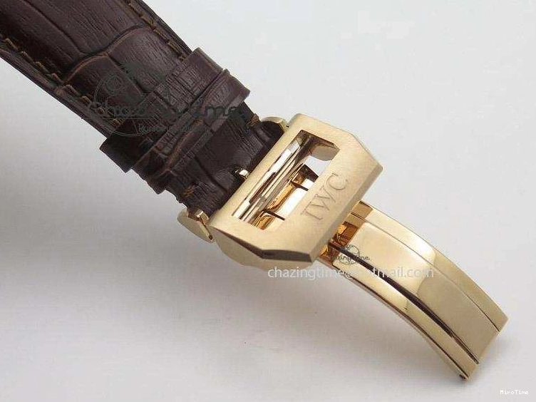 MIROTIME 0404 Portuguese Real PR IW500127 RG ZF 1:1 Best Edition Grey Red Dial On Brown Leather Strap A52010 V AllSeason 7331